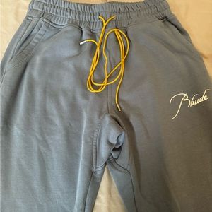 Mens Rhude brand Baby Blue sweatpants in a size medium